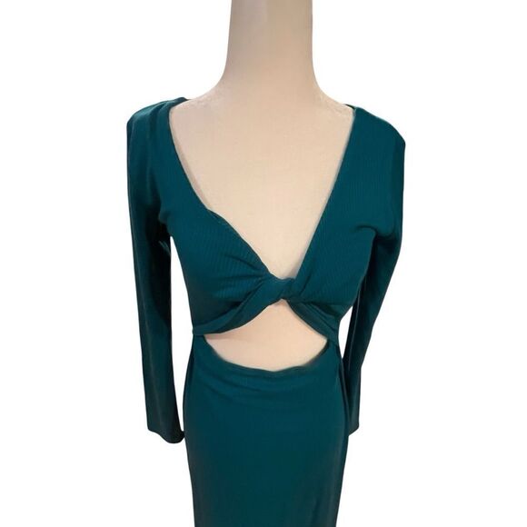 NWT L Space Hayden dress women's size large long with side slit - Picture 9 of 16